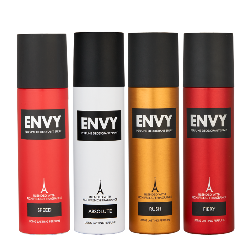 Envy Deodorant Combo SPEED + Absolute + Rush + Fiery 120ml*4