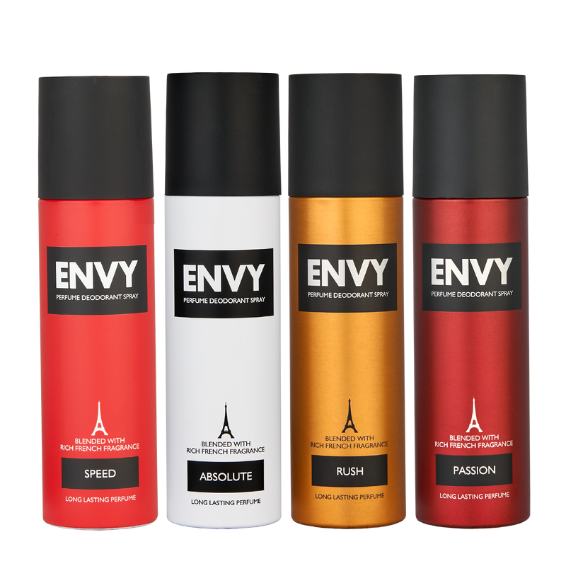 Envy Deodorant Combo SPEED + Absolute + Rush + Passion 120ml*4