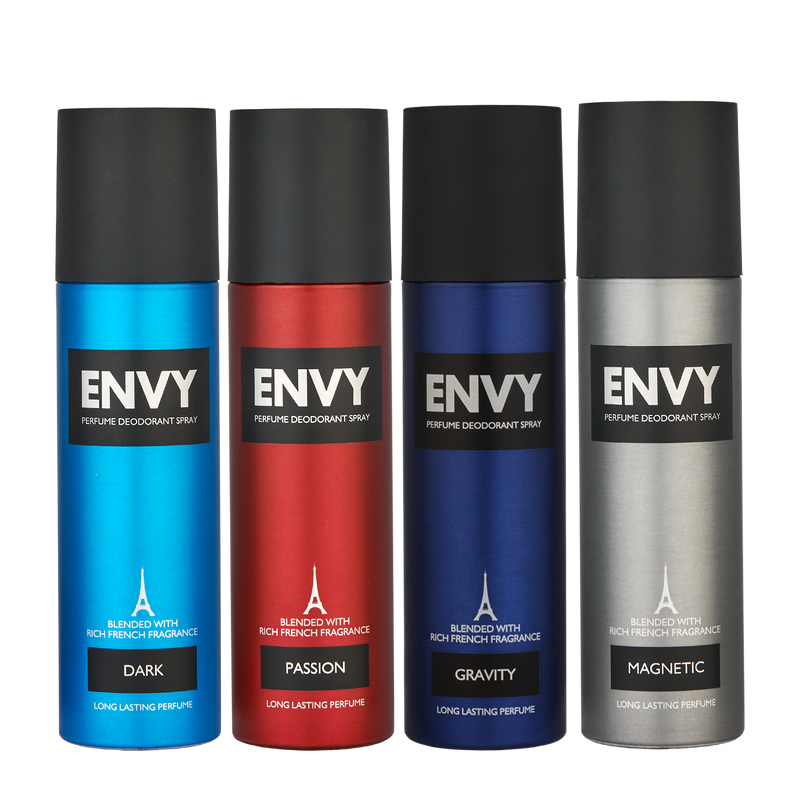 Envy Deodorant Combo Dark + Passion + Gravity + Magnetic 120ml*4