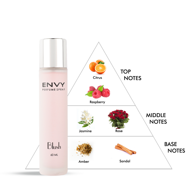 Envy Perfume Natural Spray Blush pack of 2 60ml*2