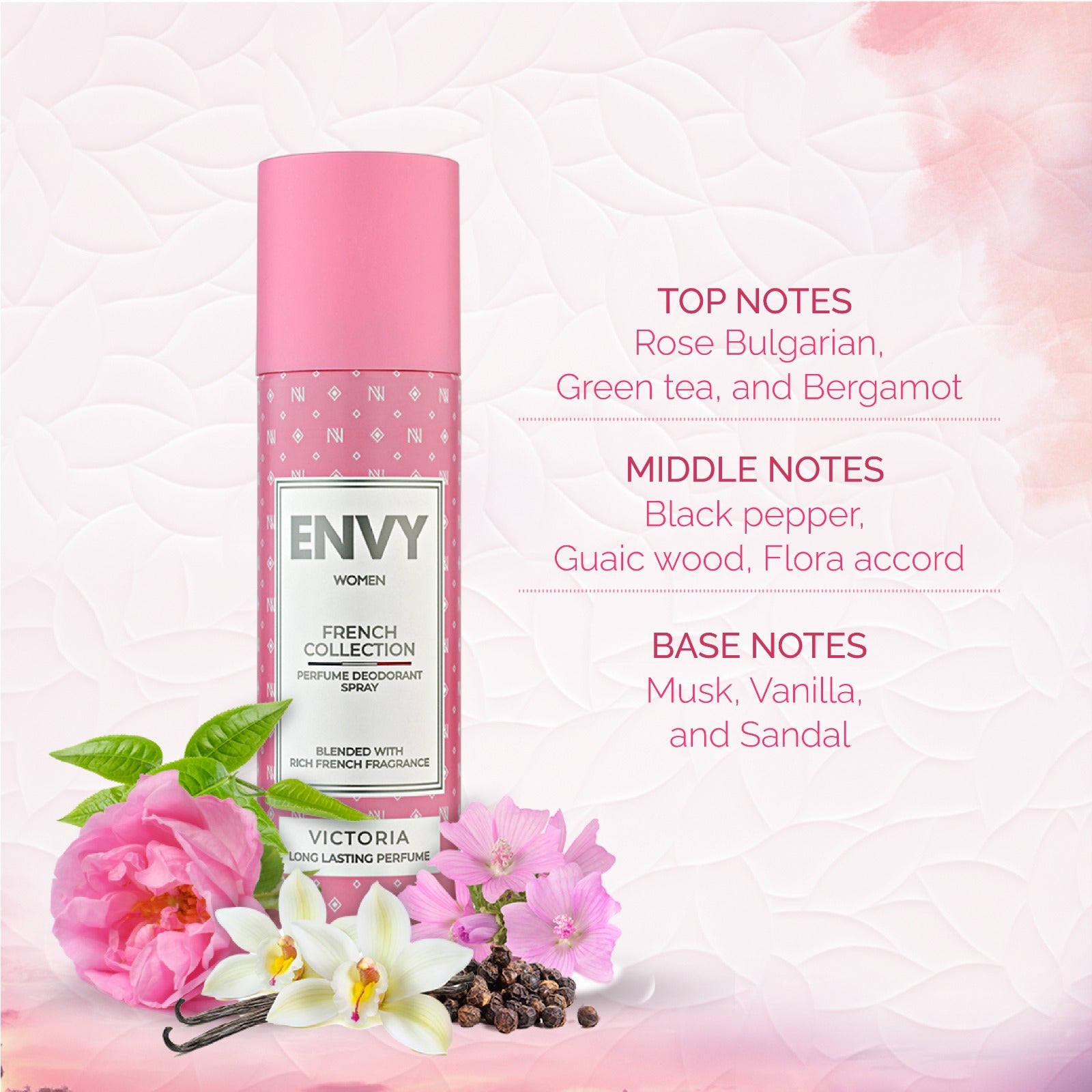 ENVY French Victoria Deodorant For Women - 120ml