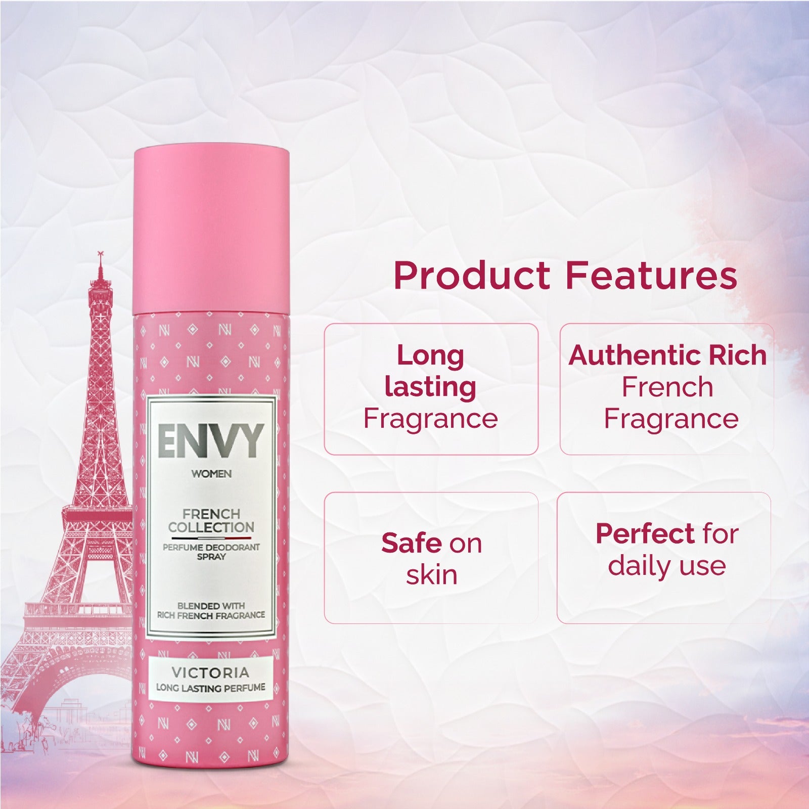 ENVY French Victoria Deodorant For Women - 120ml