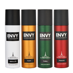 Envy Deodorant Combo Absolute + Rush + Thrill+ Passion 120ml*4