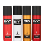 Envy Deodorant Combo SPEED + Absolute + Rush + Fiery 120ml*4