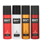 Envy Deodorant Combo SPEED + Absolute + Rush + Passion 120ml*4