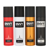 ENVY SPEED + Absolute + Rush + Noir Deodorant Combo -480ml