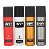 ENVY SPEED + Absolute + Rush + Magnetic Deodorant Combo -480ml