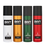 ENVY Absolute + Rush + Thrill+ Fiery Deodorant Combo -480ml