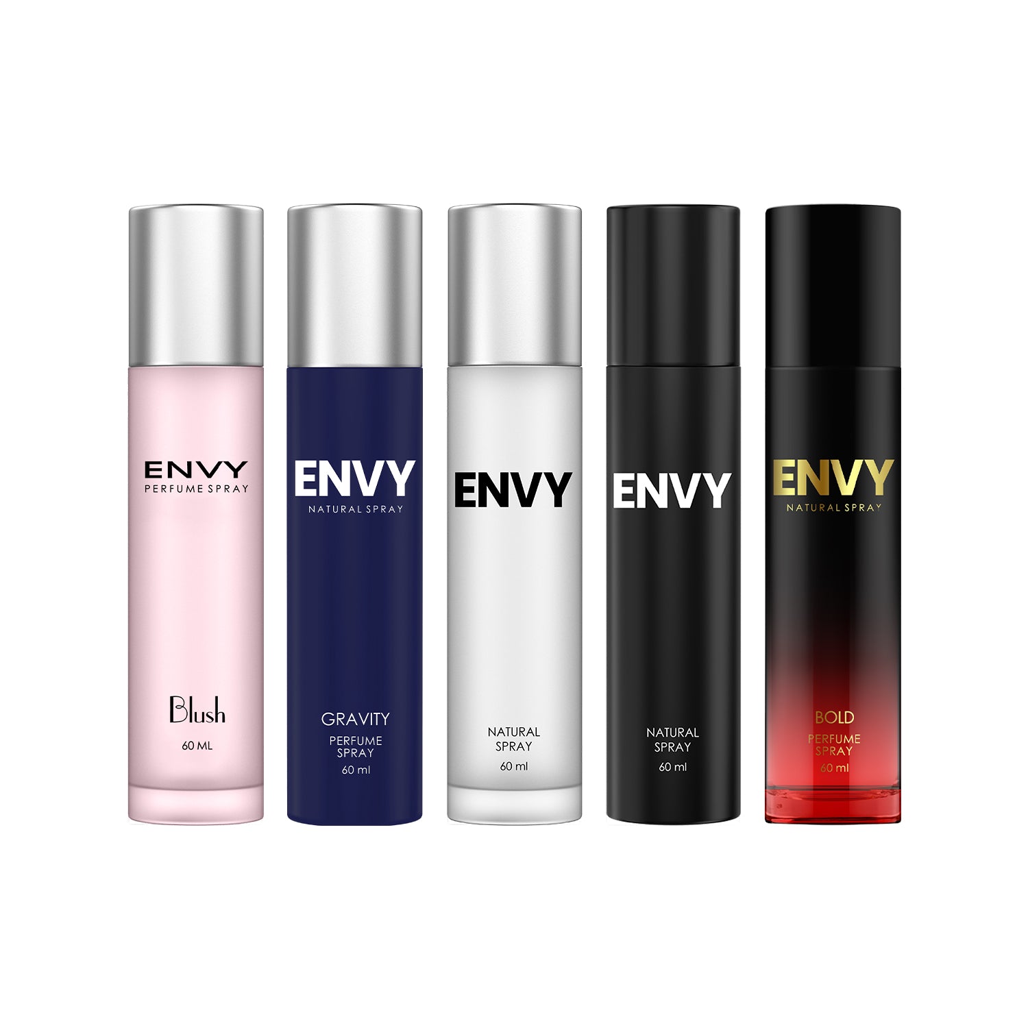 ENVY Pack of 5 Perfumes 60ml Each Pack of 5 · 60 ml (300 ml total)