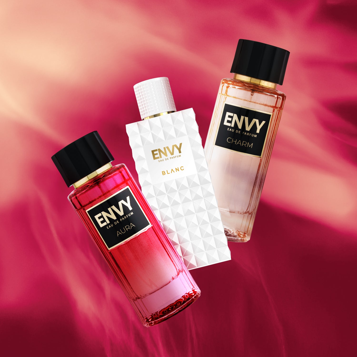 ENVY Pack of 3 Perfumes For Women (Blanc + Aura + Charm) - 100ml Each