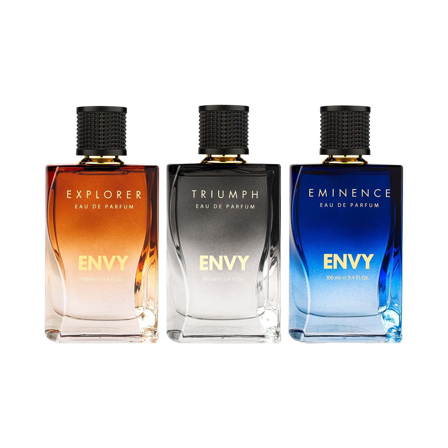 ENVY Pack of 3 Perfumes For Men (Triumph + Explorer + Eminence) - 100ml Each