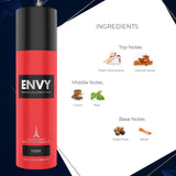 Envy Fiery Deodorant Spray For Men | 120ml | Pack of 12