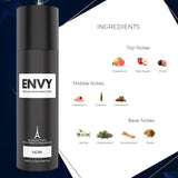 Envy Noir Deodorant Spray For Men | 120ml | Pack of 12