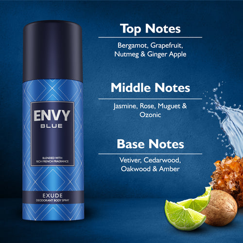 Exude Deodorant Spray For Men - 165ml - Notes