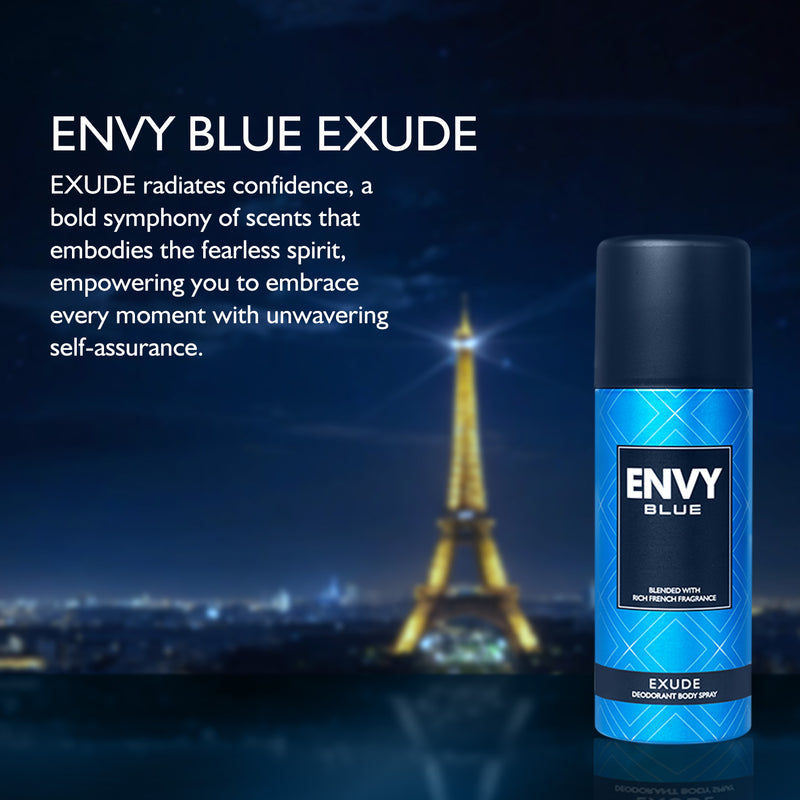 ENVY Blue Exude Deo 165ml