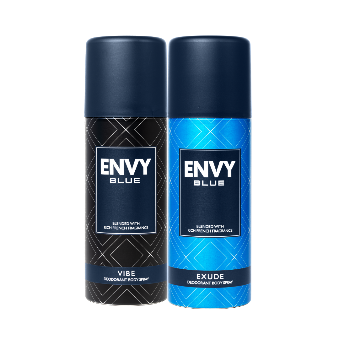 Envy (Vibe + Exude) Deodorant Spray For Men (Pack of 2) - 165ml Each — Flash AI Score 90/100