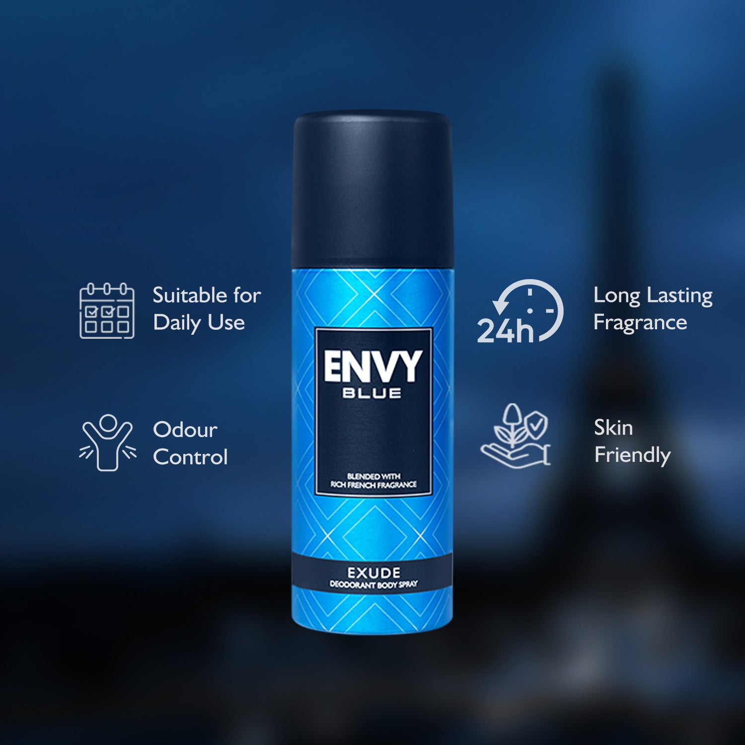 Envy Exude Deodorant Spray For Men (Pack of 3) - 165ml