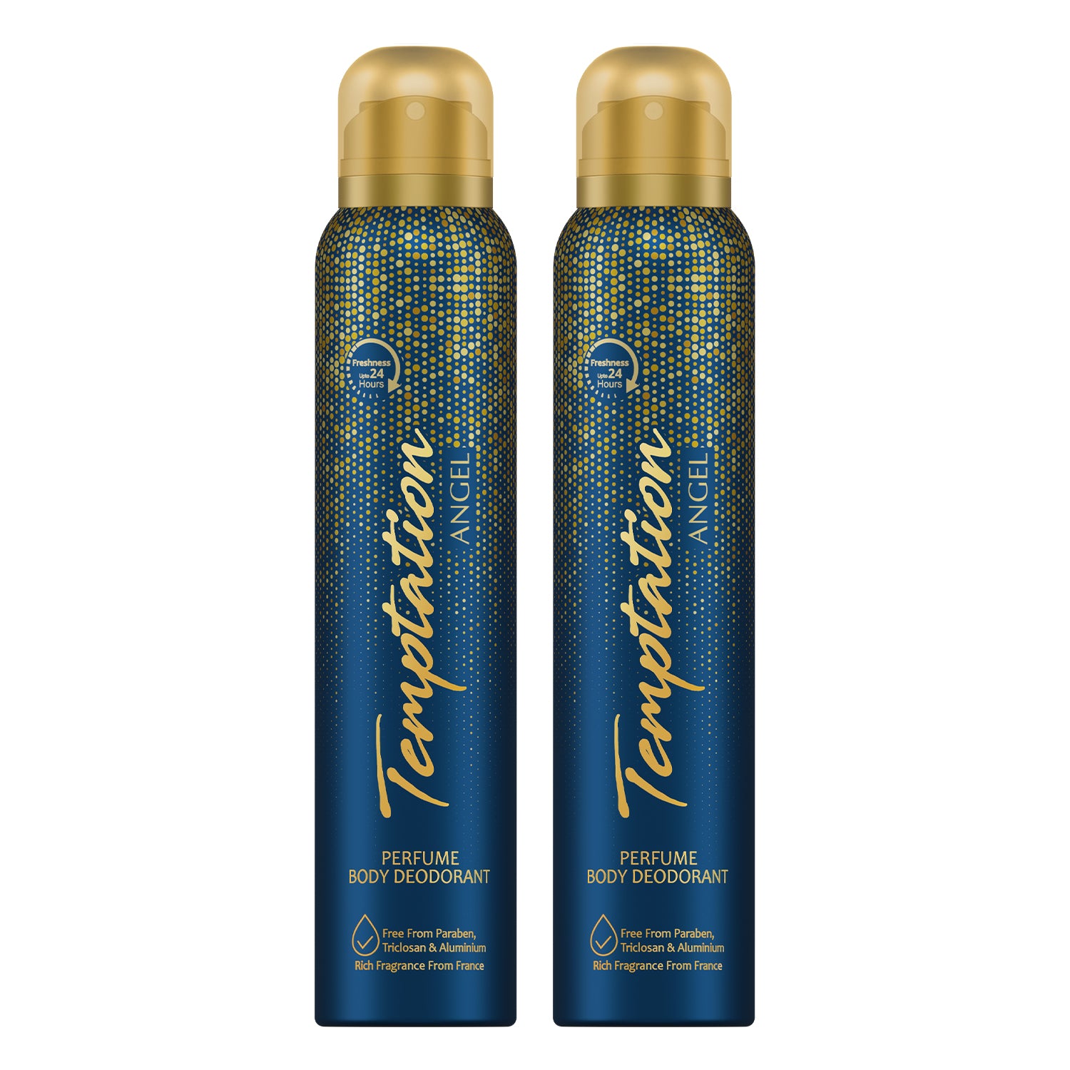Temptation Pack of 2 Angel Perfume Body Deodorant For Women - 150ml Each
