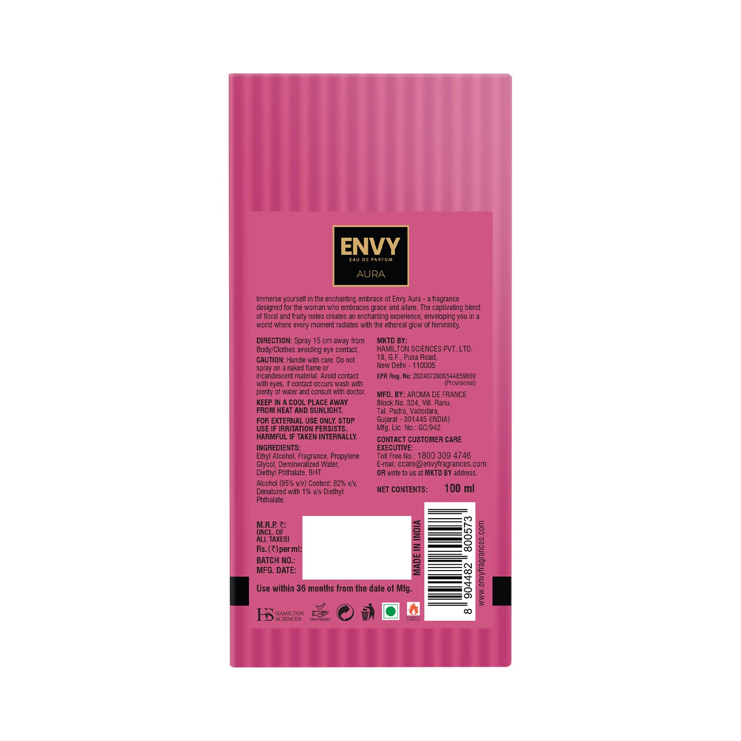 ENVY Aura Perfume For Women - 100ml