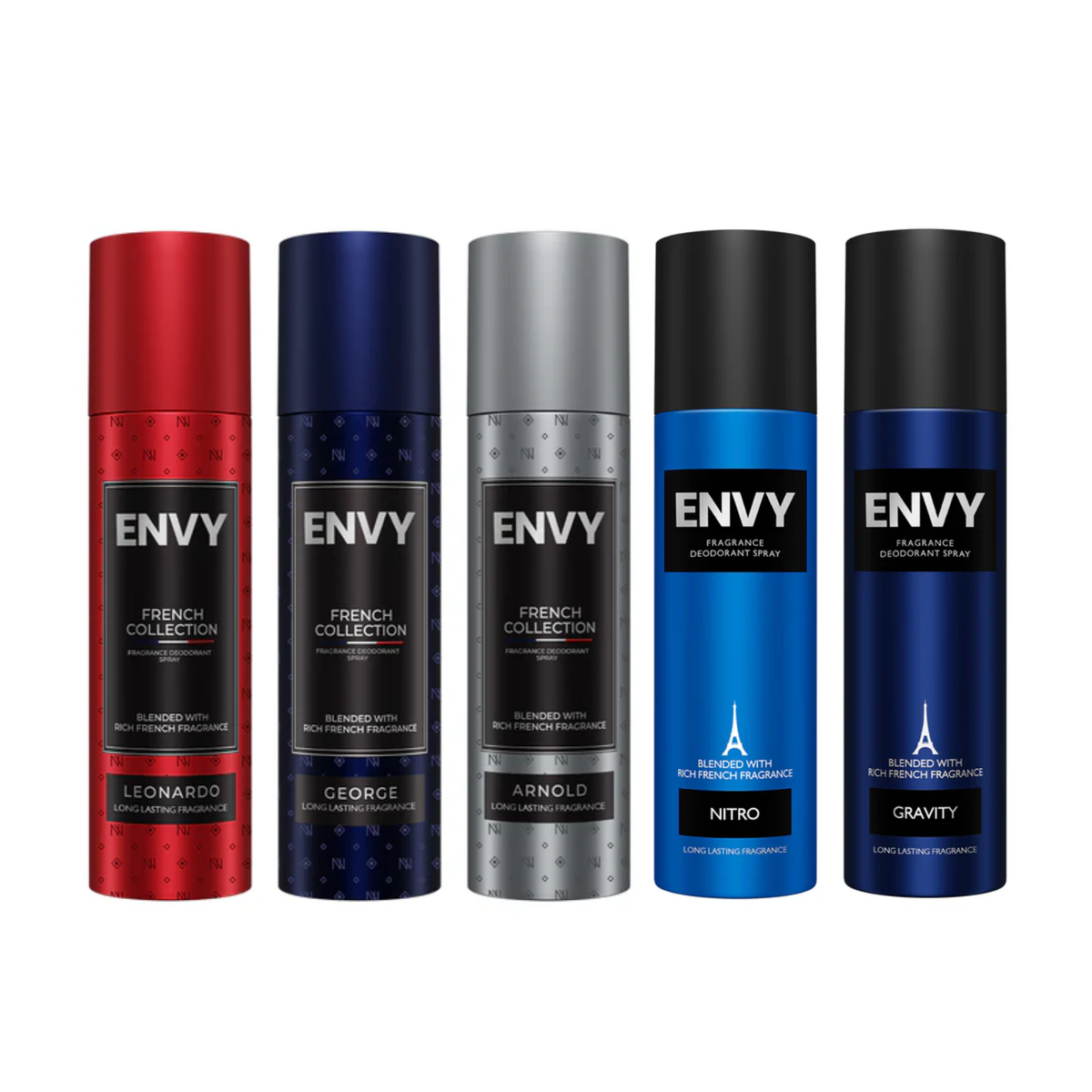 Pack of 2 Deos For Men (Dark + Fiery) - 120/140ml Each ENVY