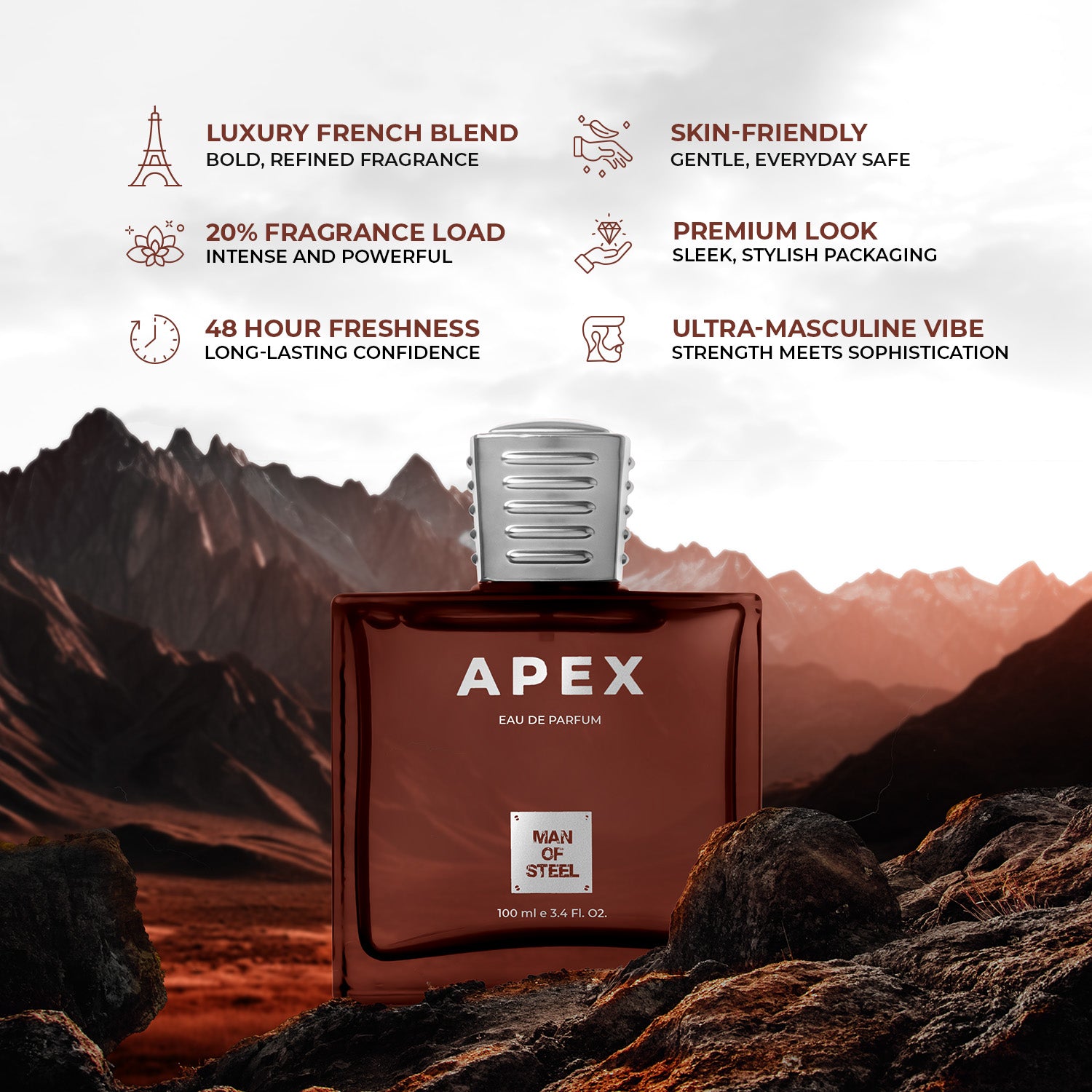 Apex Perfume 100ml - Man of Steel