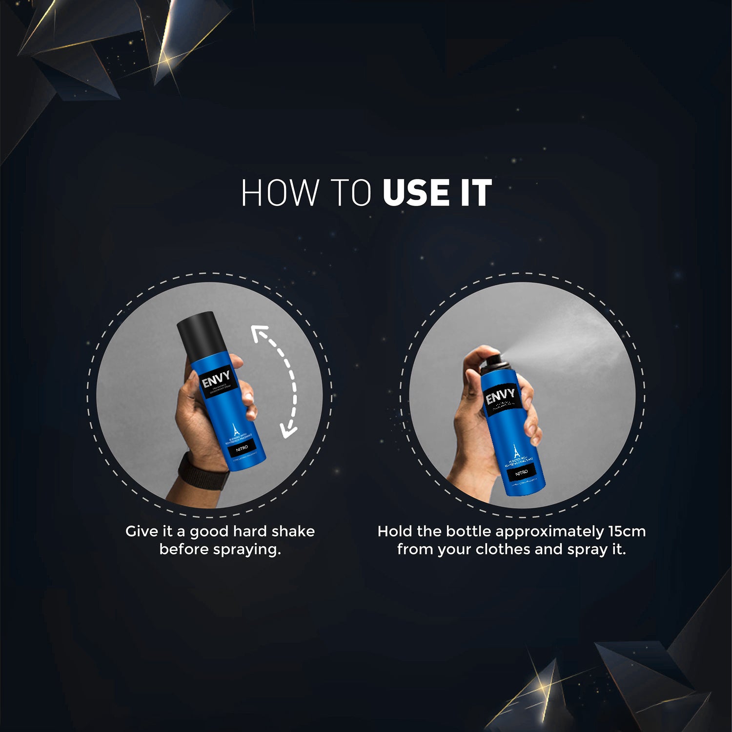 Nitro Deodorant For Men - 120ml - How to use it?