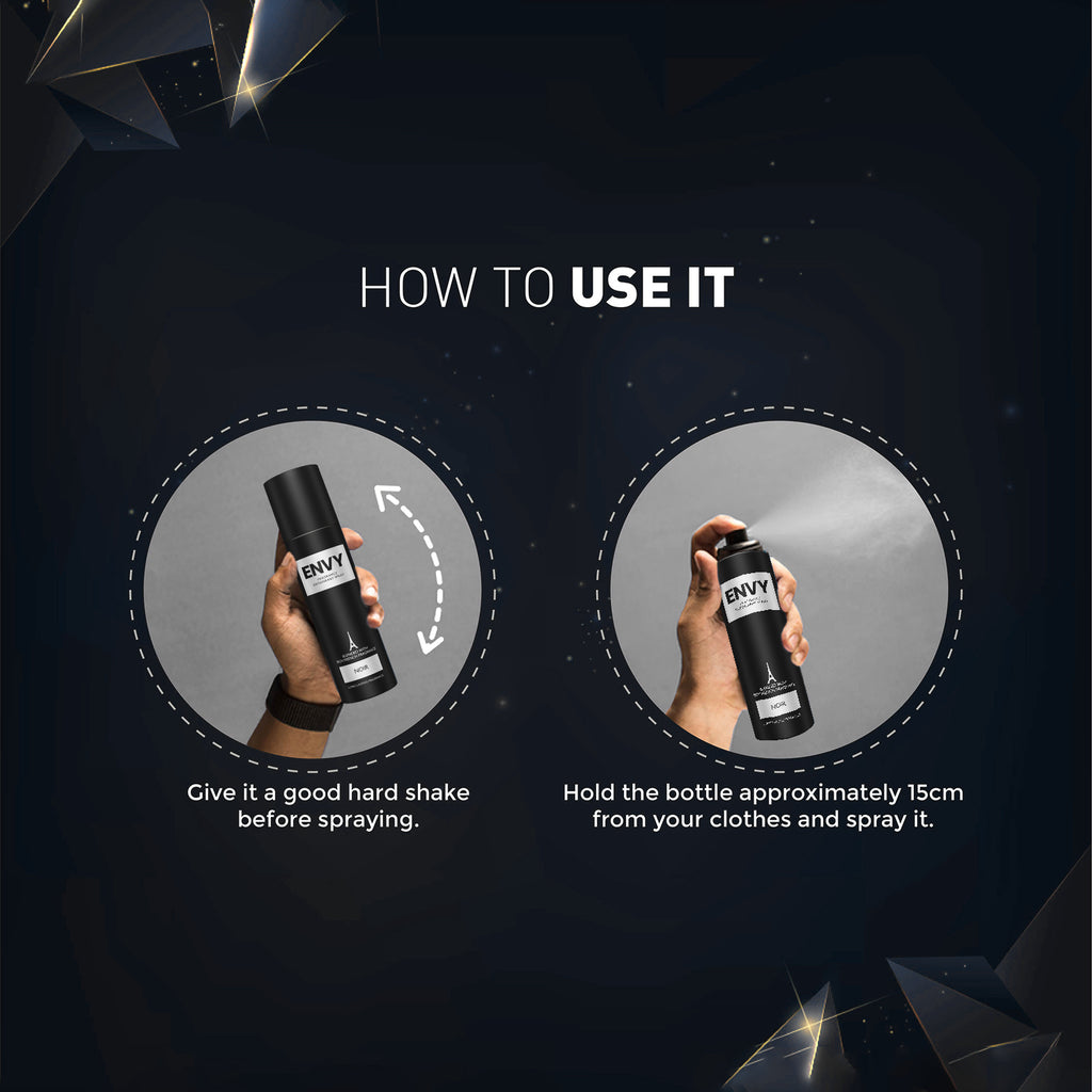 Noir Deodorant For Men - 120ml - How to use