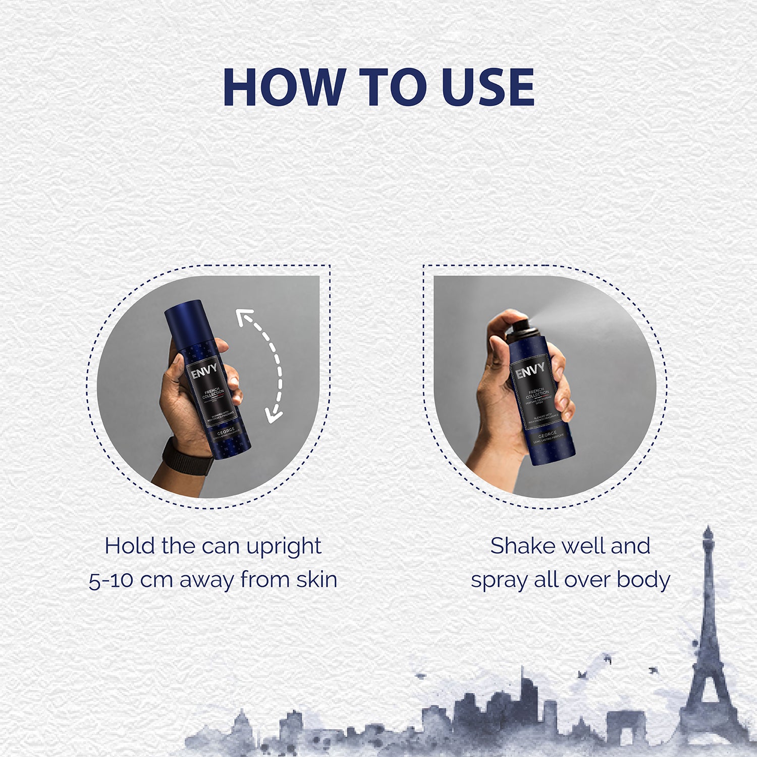 George Deodorant For Men - 120ml - How To Use?