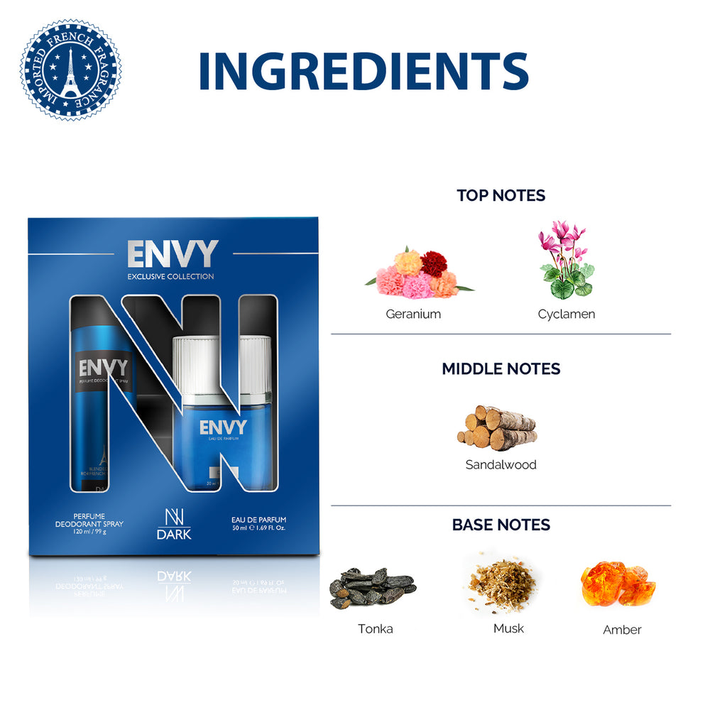 ENVY Gift Pack Dark Deo & Perfume - 170ml