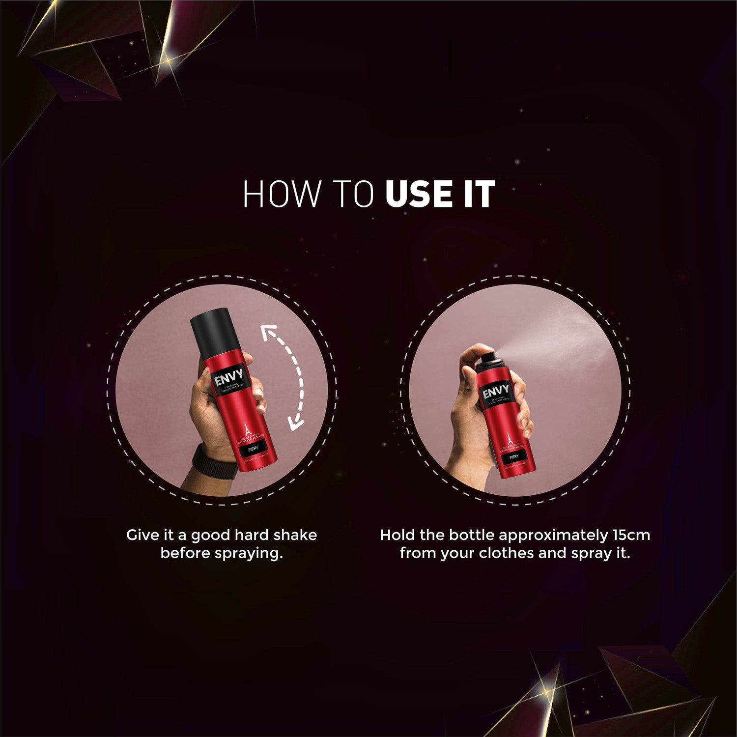 Fiery Deodorant For Men - 120ml - How to use it?