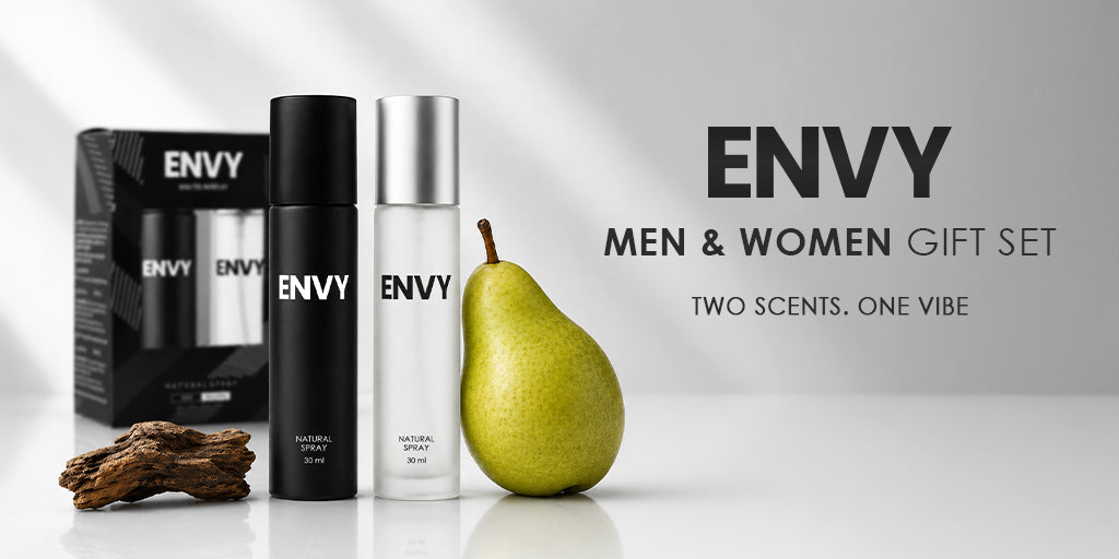 Natural Spray Perfume Gift Pack For Men & Women - 30ml Each | Long Lasting Luxury Perfume | ENVY