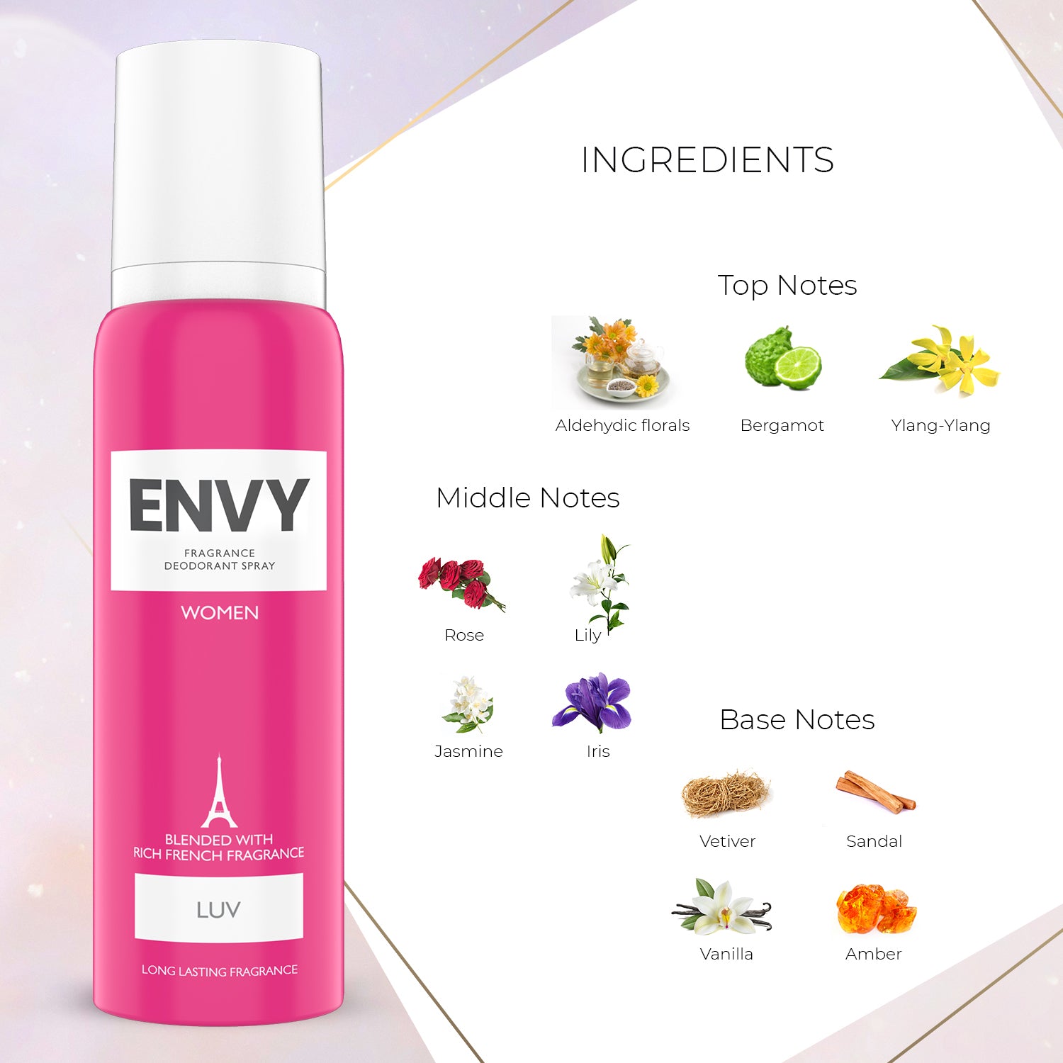 ENVY Luv Deodorant For Women - 120ml