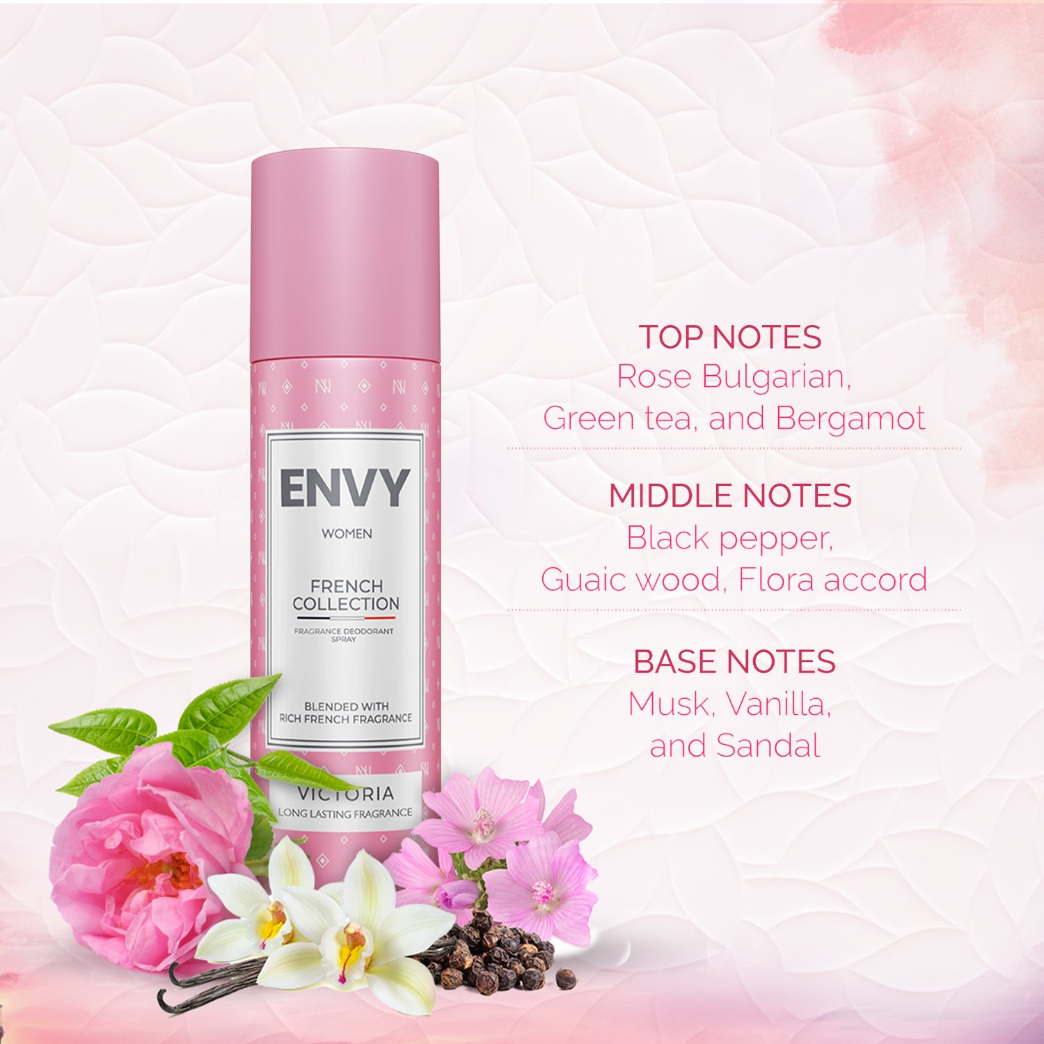 ENVY French Victoria Deodorant For Women - 120ml