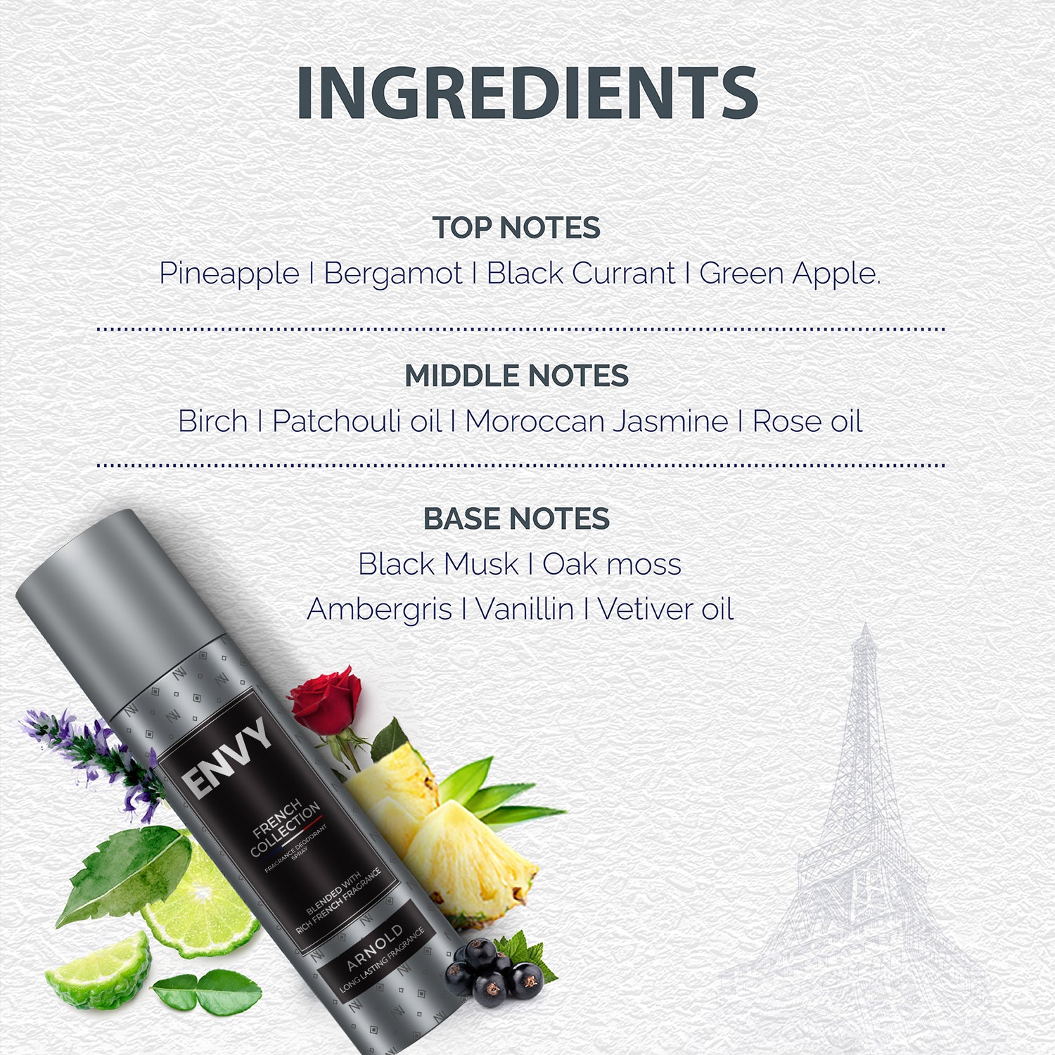 Arnold Deodorant For Men - 120ml - Ingredients