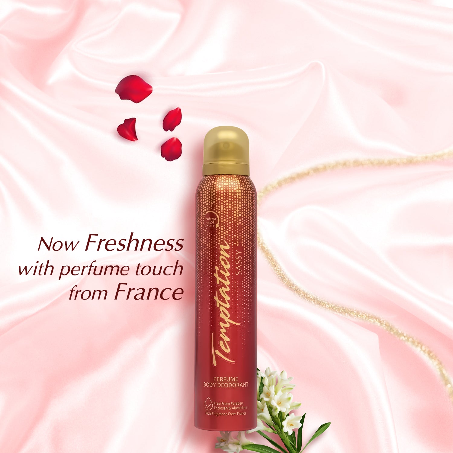 TEMPTATION Sassy Perfume Body Deodorant For Women 150ml