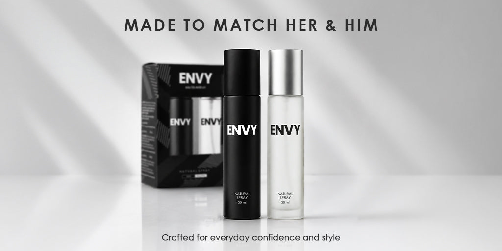 Natural Spray Perfume Gift Pack For Men & Women - 30ml Each | Long Lasting Luxury Perfume | ENVY