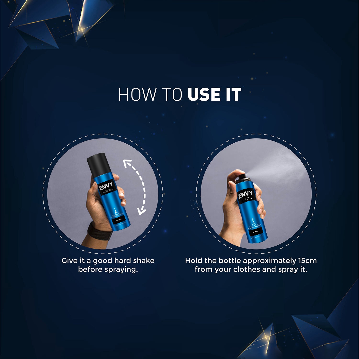 Dark Deodorant For Men - 120ml - how to use it?