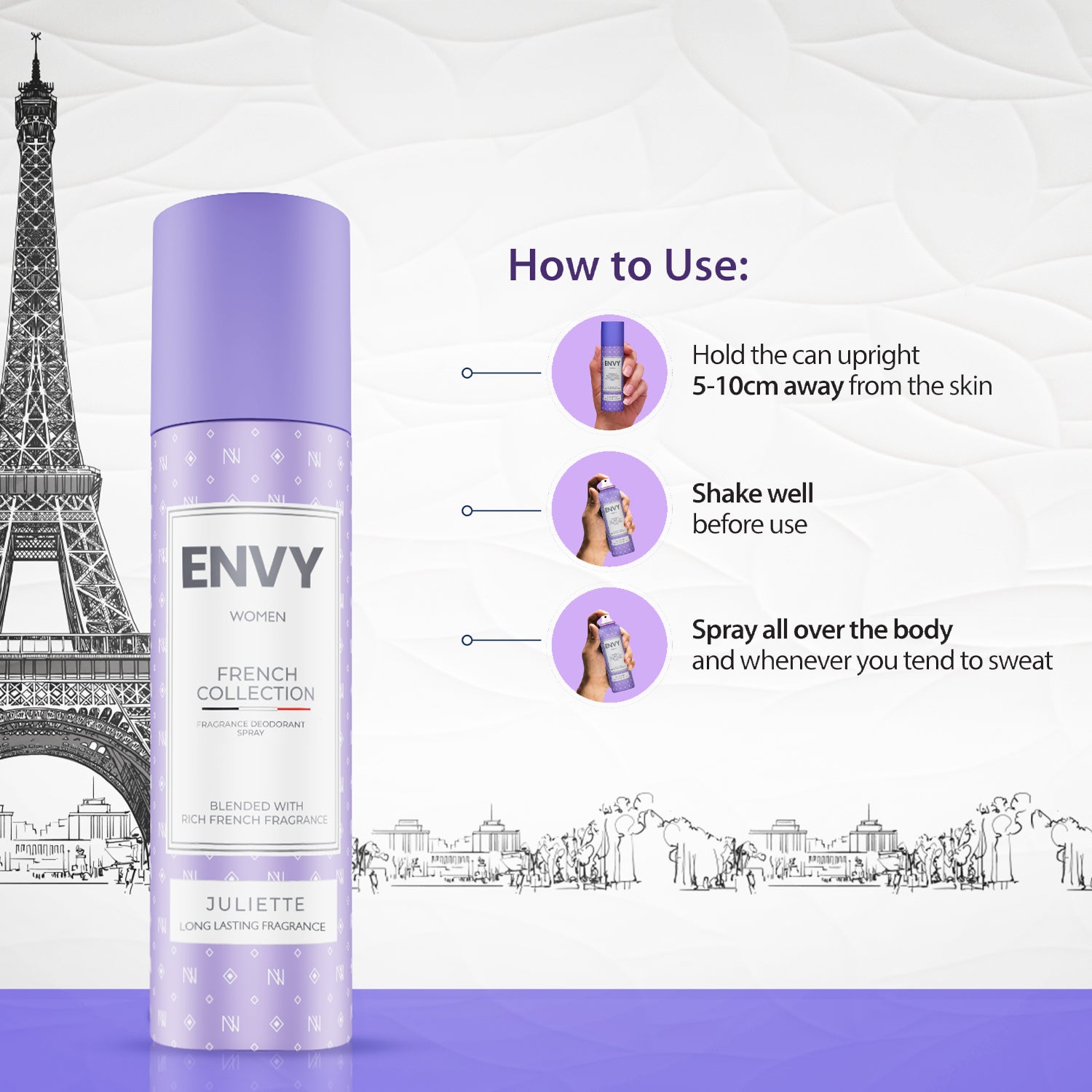 ENVY Juliette Deodorant For Women -120ml