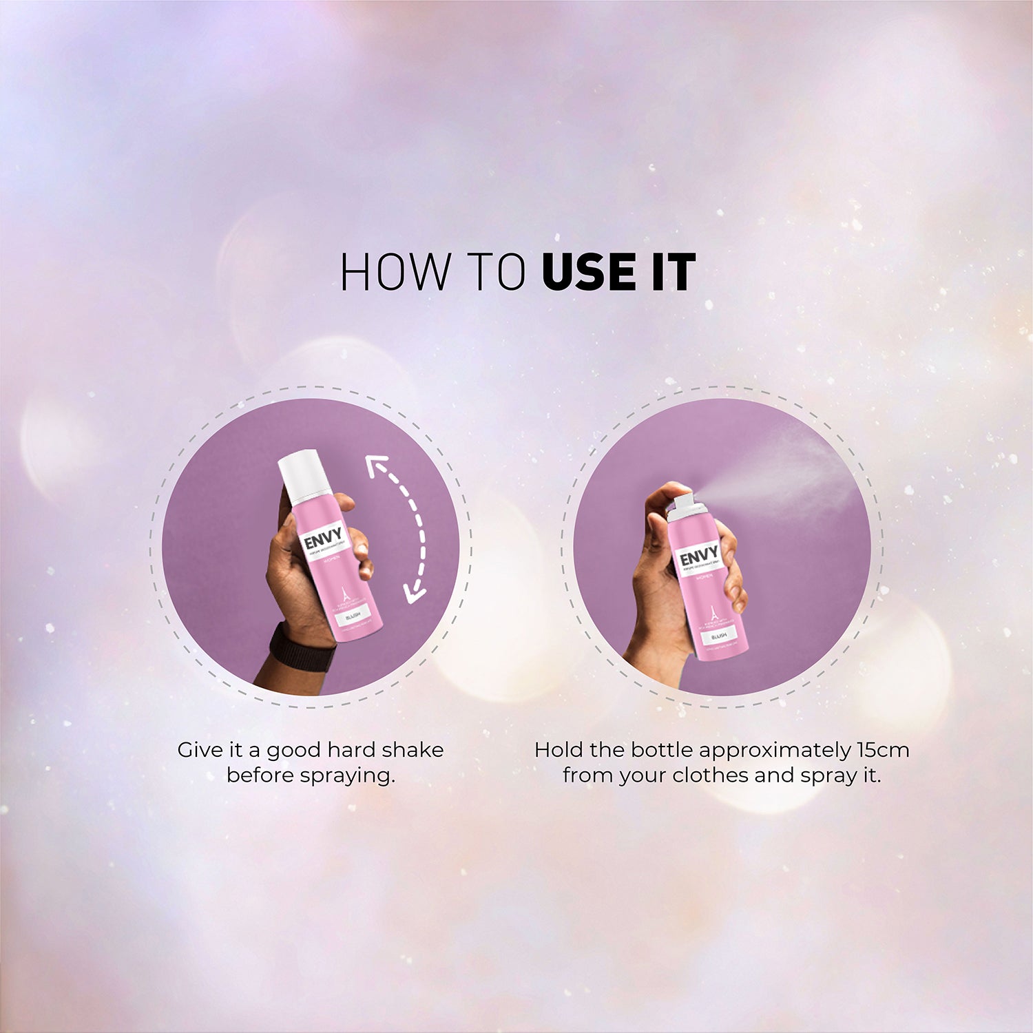 ENVY Pack of 3 Blush Deos For Women - 140ml Each