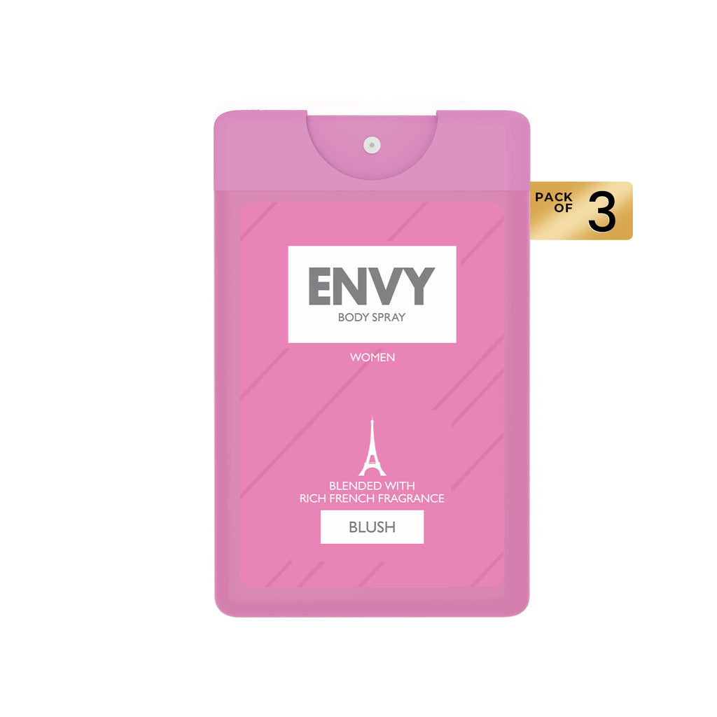 ENVY Pack of 3 Blush Pocket Perfumes - 18ml Each