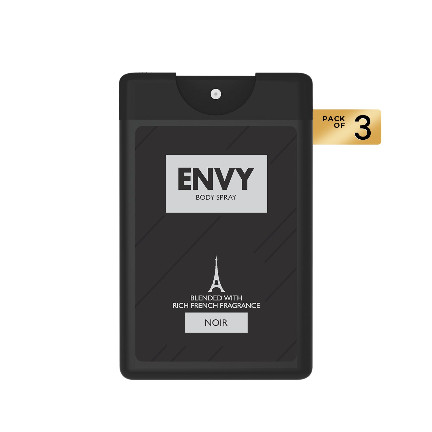 ENVY Pack of 3 Noir Pocket Perfumes - 18ml Each