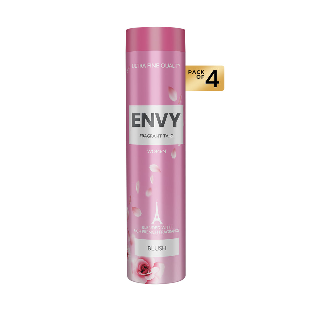 ENVY Pack of 4 Blush Talcum For Women - 100g Each