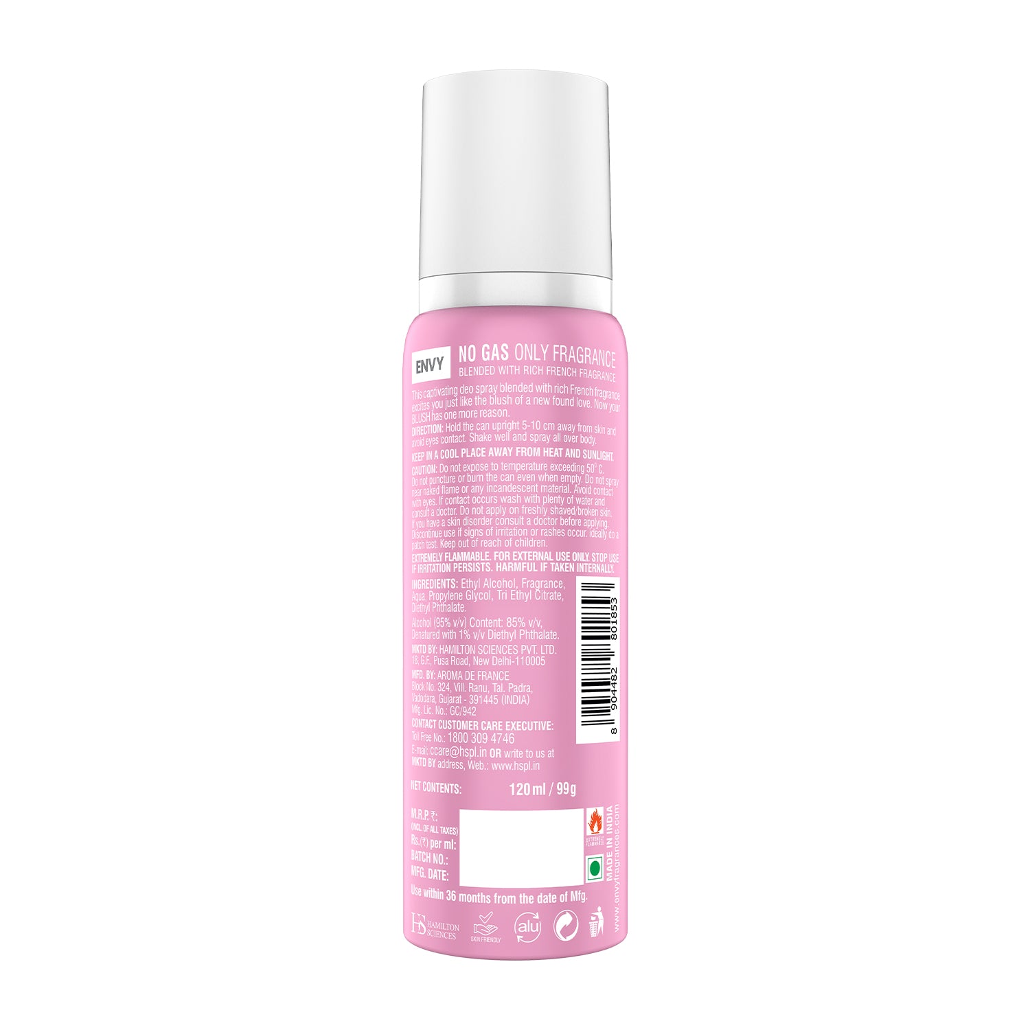 ENVY Blush Deodorant For Women - 120ml