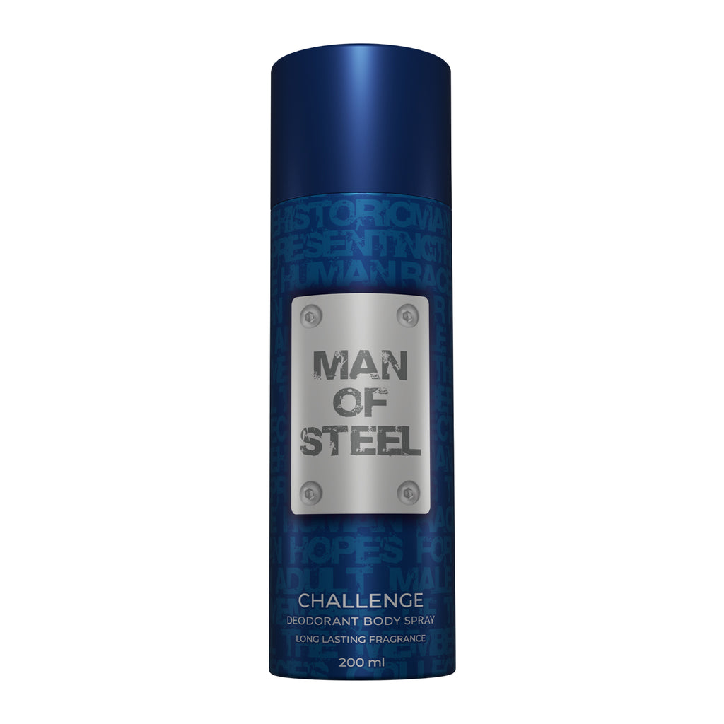 Challenge Deodorant 200ML - Man of Steel
