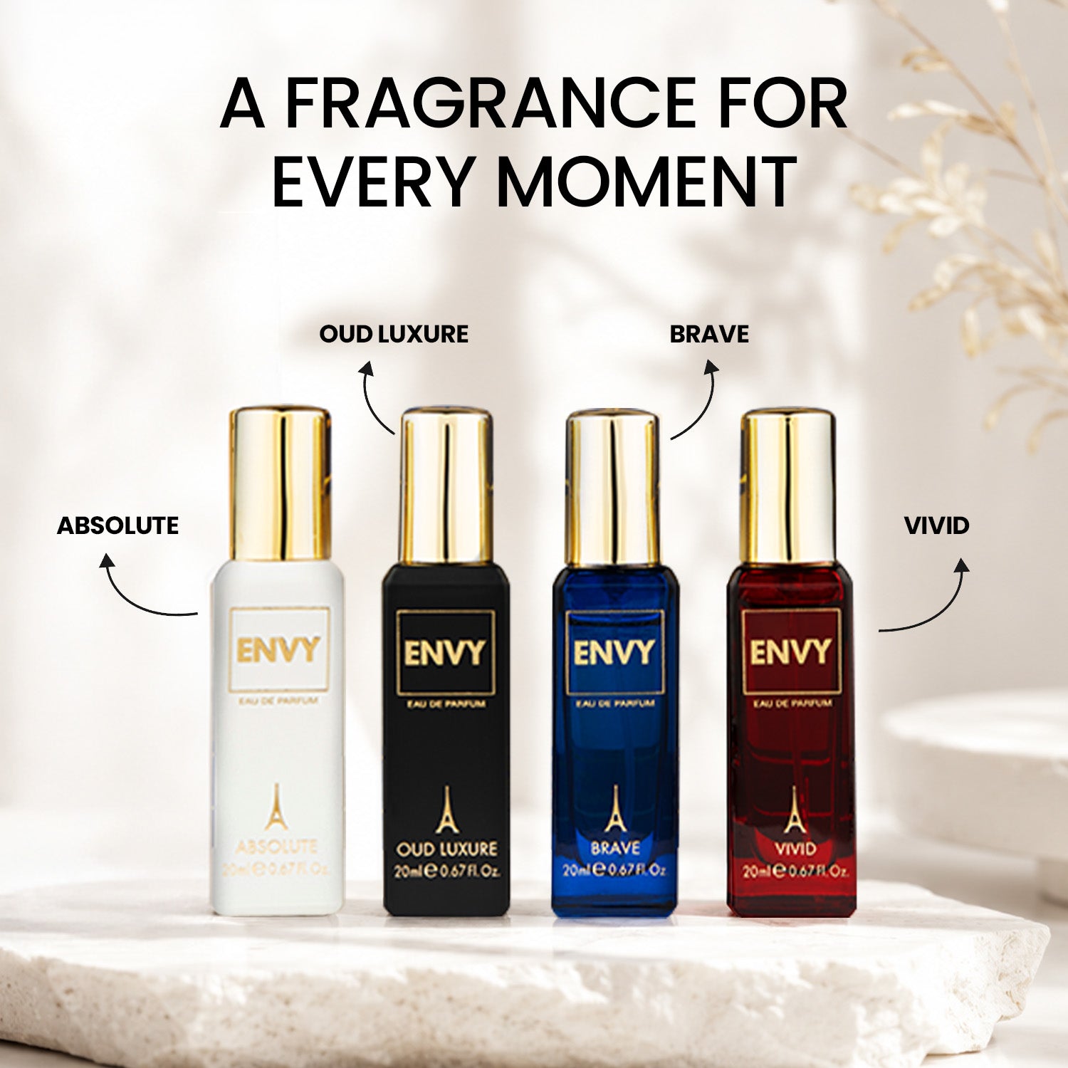 Luxury Perfume Gift Set for Men – 4x20ml (GT) ENVY