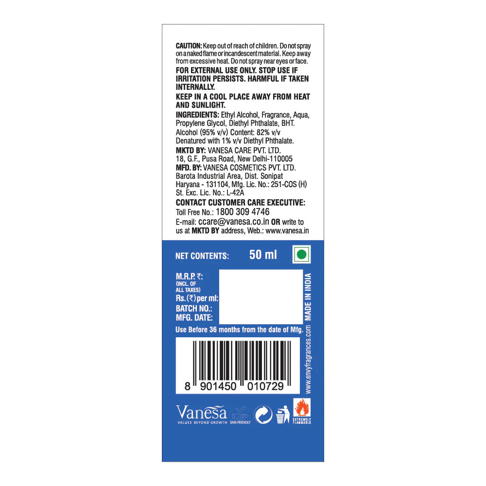 Dark Perfume for Men - 50ml - Back Image