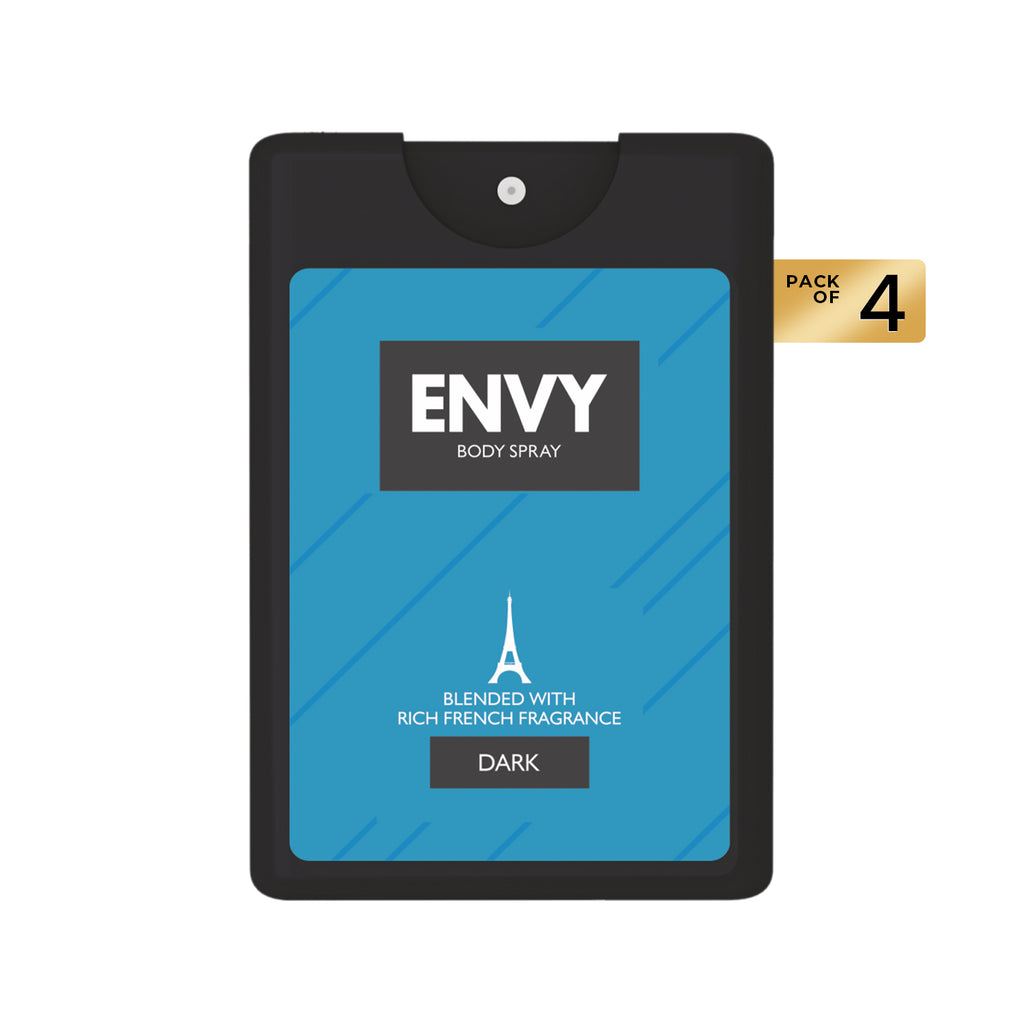 ENVY Pack of 4 Dark Pocket Perfumes - 18ml Each