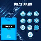 ENVY Pack of 4 Dark Pocket Perfumes - 18ml Each