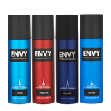 ENVY Dark + Passion + Gravity + Nitro Deodorant Combo -480ml