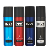 ENVY Dark + Passion + Gravity + Noir Deodorant Combo -480ml